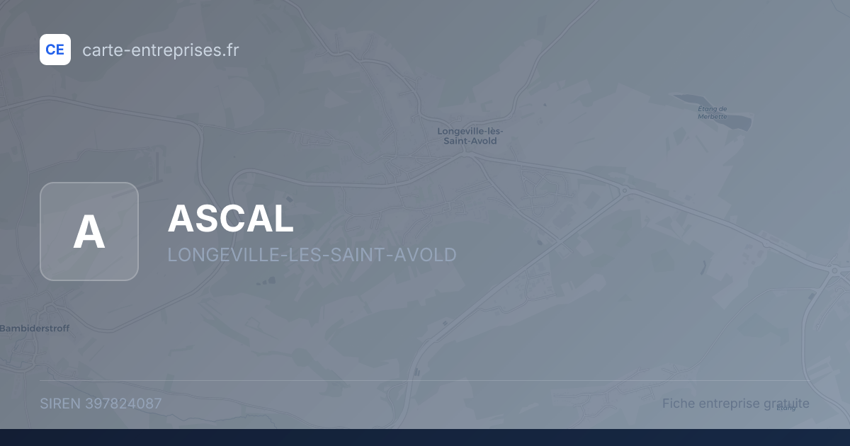 ASCAL — 397824087 — fiche entreprise
