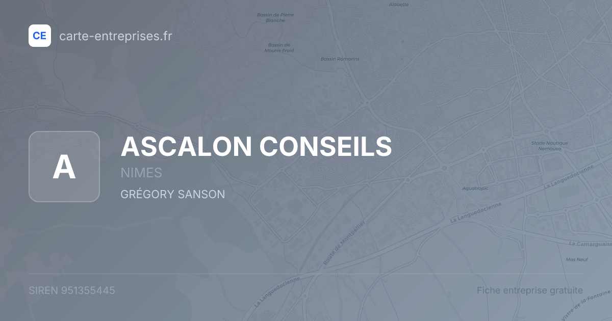 ASCALON CONSEILS — 951355445 — fiche entreprise