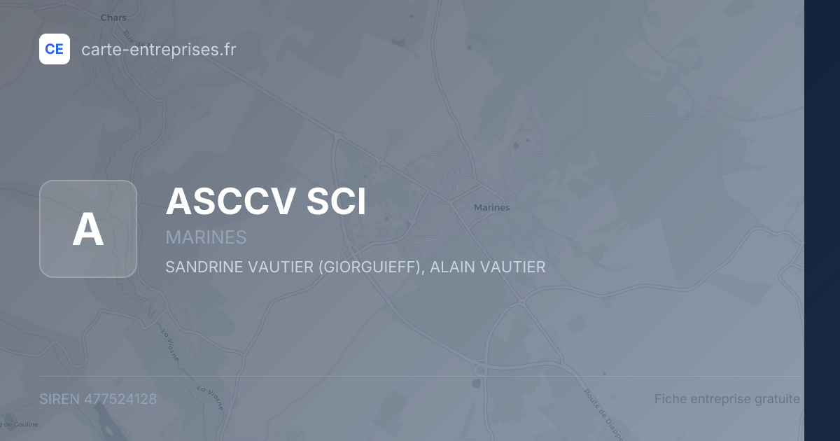 ASCCV SCI — 477524128 — fiche entreprise