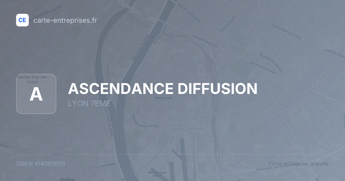 ASCENDANCE DIFFUSION — 414087650 — fiche entreprise