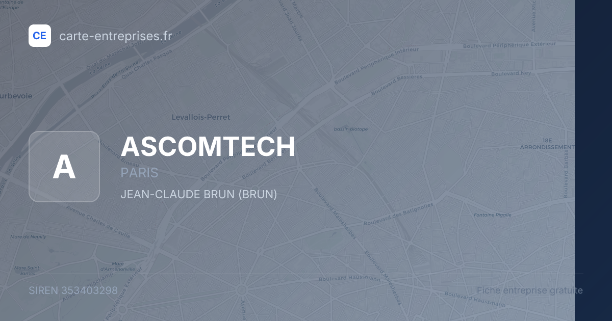 ASCOMTECH — 353403298 — fiche entreprise