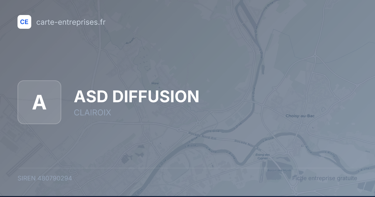 ASD DIFFUSION — 480790294 — fiche entreprise