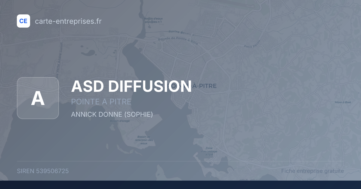 ASD DIFFUSION — 539506725 — fiche entreprise