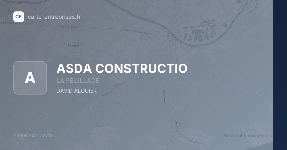 ASDA CONSTRUCTIO — 943172718 — fiche entreprise
