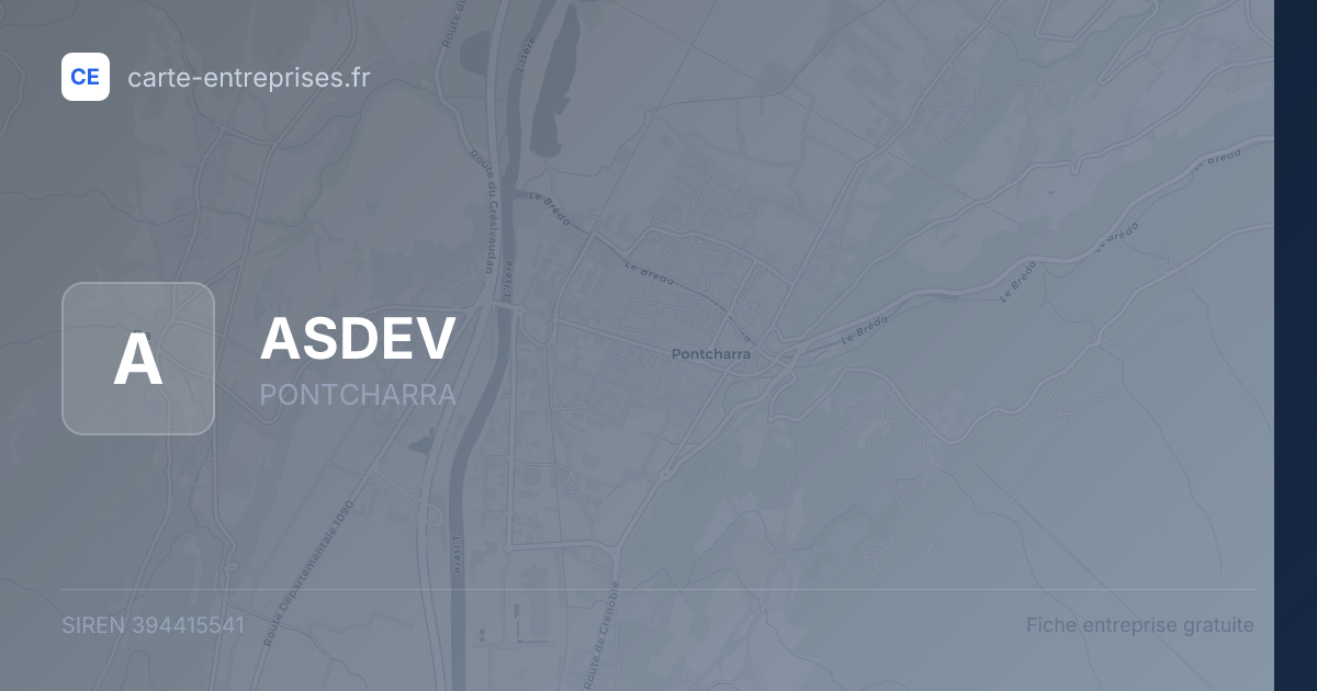 ASDEV — 394415541 — fiche entreprise