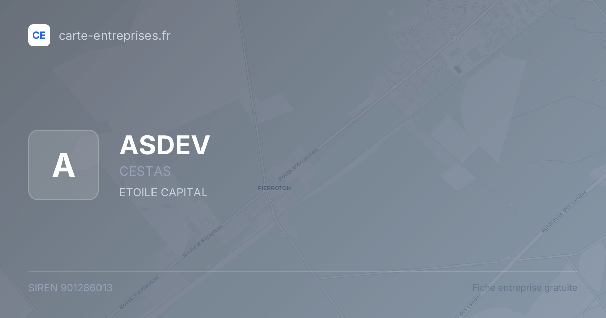 ASDEV — 901286013 — fiche entreprise