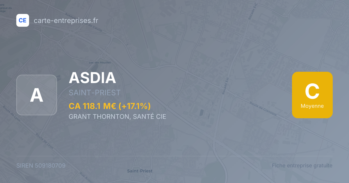 ASDIA — 509180709 — fiche entreprise