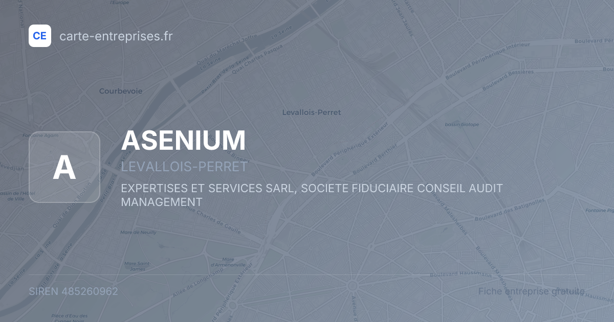 ASENIUM — 485260962 — fiche entreprise