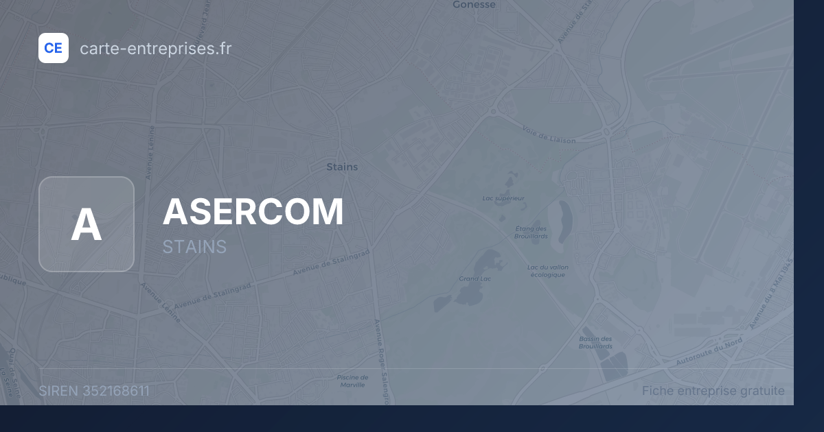 ASERCOM — 352168611 — fiche entreprise