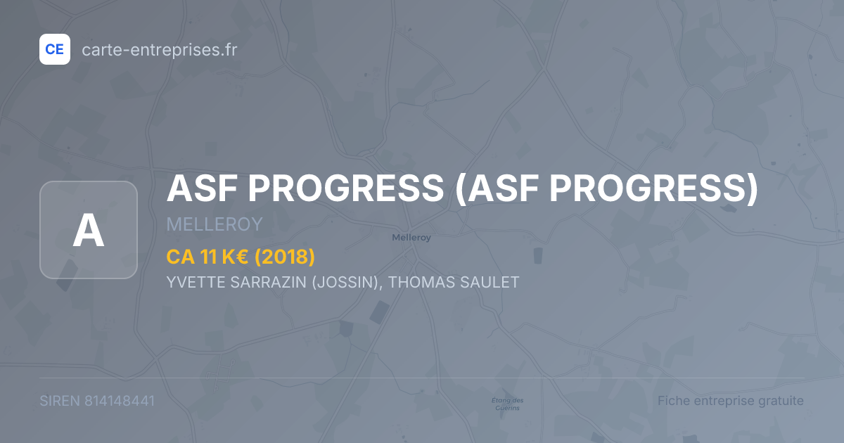 ASF PROGRESS — 814148441 — fiche entreprise