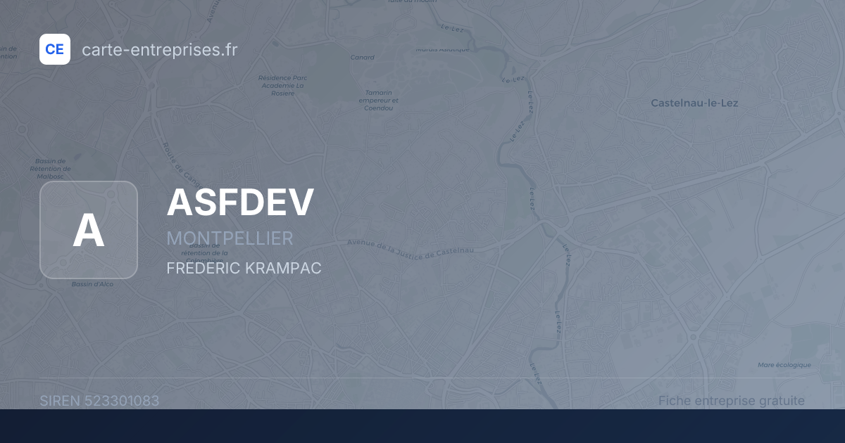 ASFDEV — 523301083 — fiche entreprise