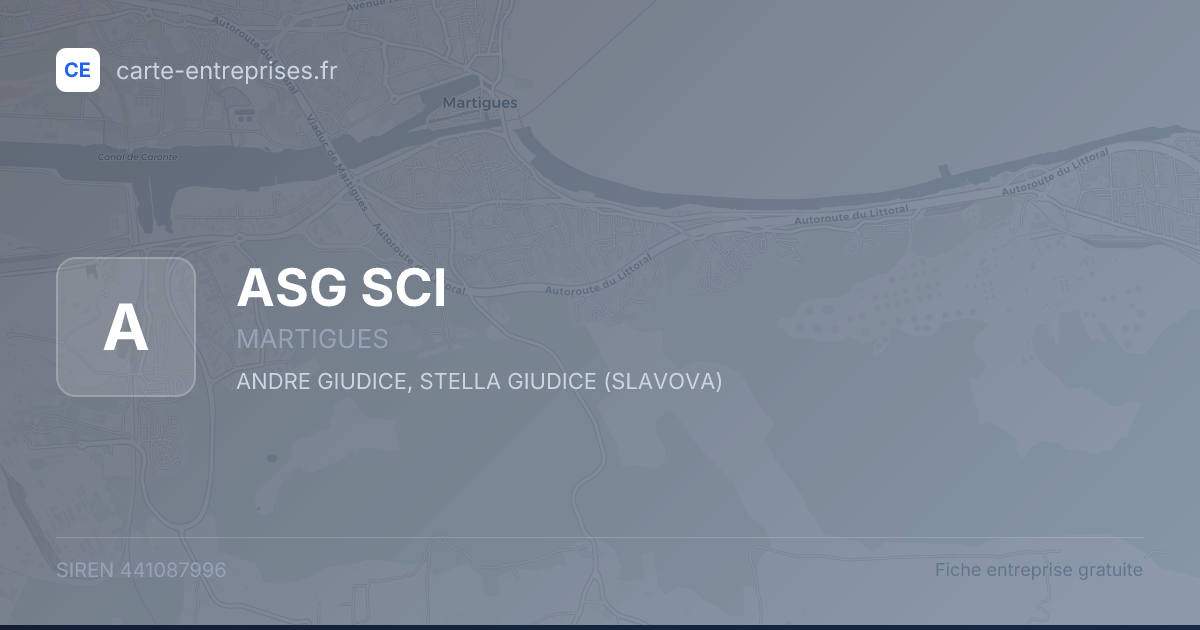 ASG SCI — 441087996 — fiche entreprise