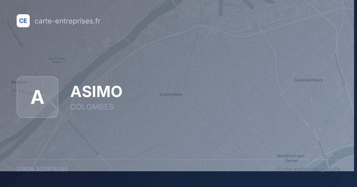 ASIMO — 332874080 — fiche entreprise