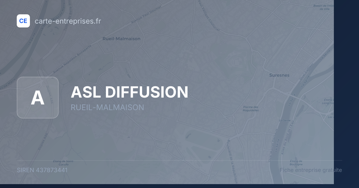 ASL DIFFUSION — 437873441 — fiche entreprise