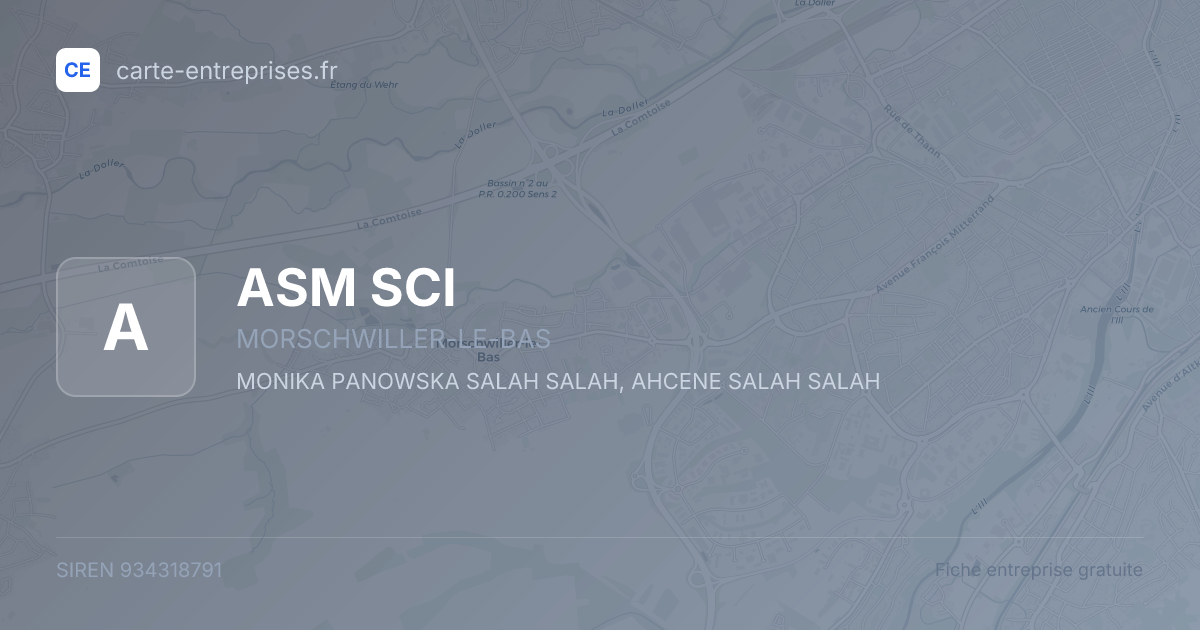 ASM SCI — 934318791 — fiche entreprise