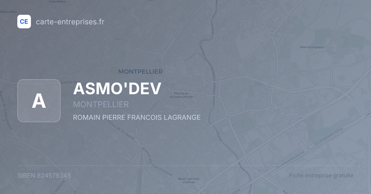 ASMO'DEV — 824578348 — fiche entreprise