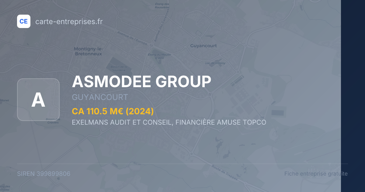 ASMODEE GROUP — 399899806 — fiche entreprise