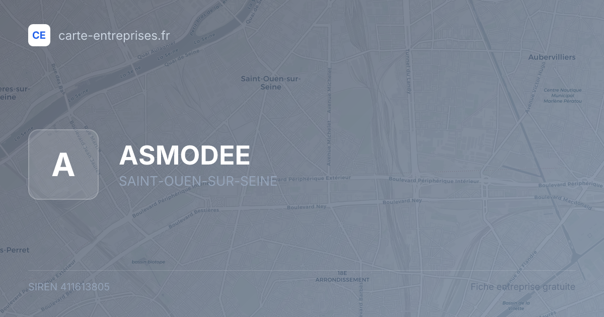 ASMODEE — 411613805 — fiche entreprise
