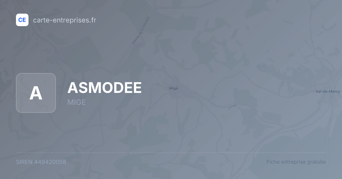 ASMODEE — 449420058 — fiche entreprise