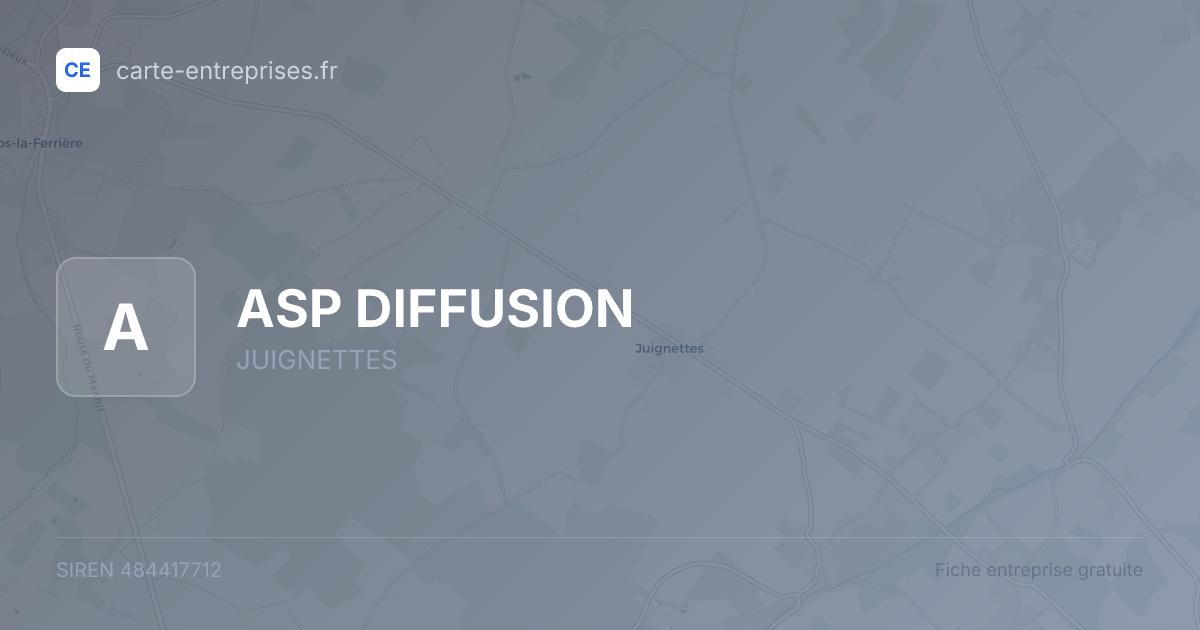 ASP DIFFUSION — 484417712 — fiche entreprise