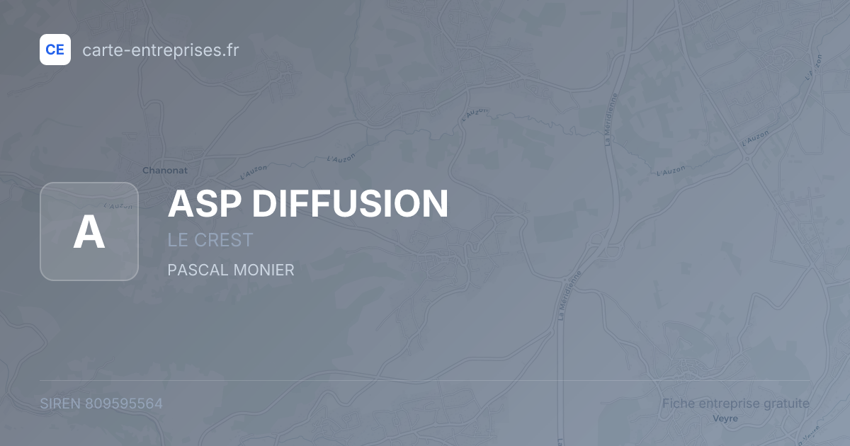 ASP DIFFUSION — 809595564 — fiche entreprise