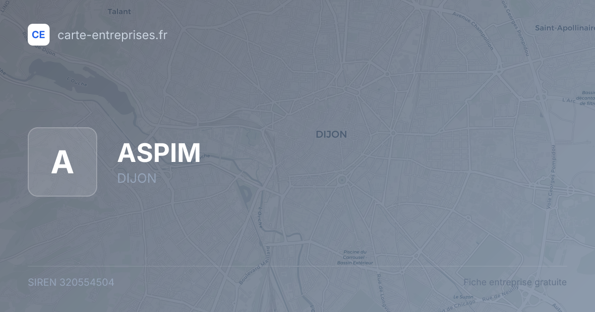 ASPIM — 320554504 — fiche entreprise