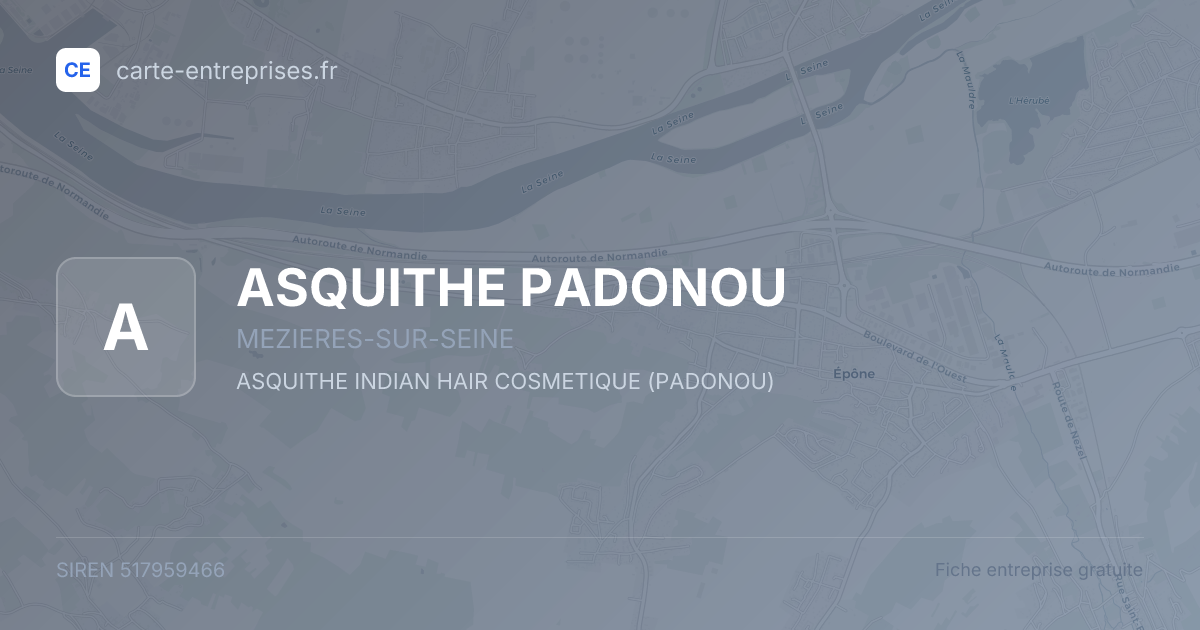 ASQUITHE PADONOU — 517959466 — fiche entreprise