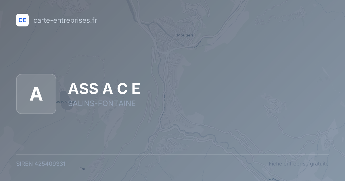 ASS  A C E — 425409331 — fiche entreprise