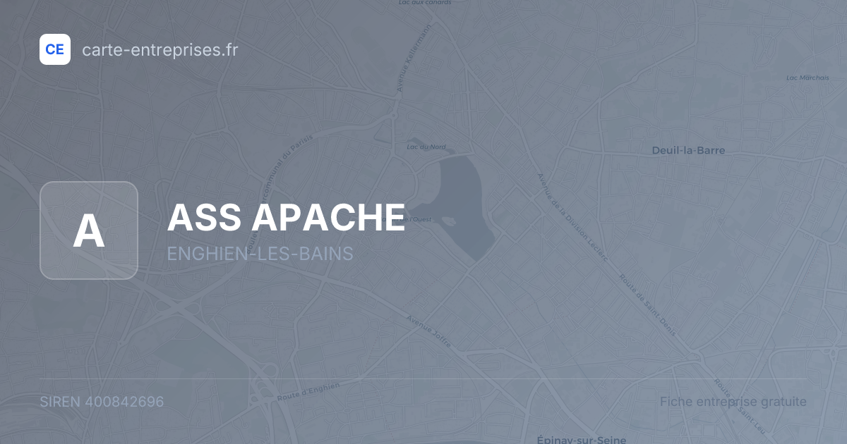 ASS APACHE — 400842696 — fiche entreprise