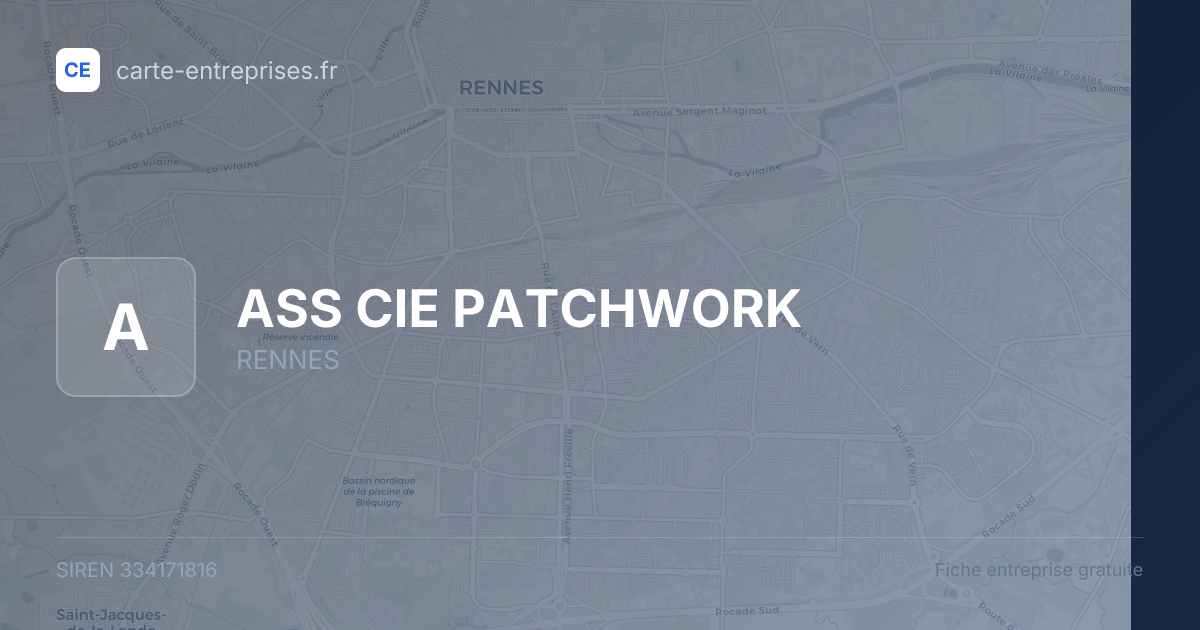 ASS CIE PATCHWORK — 334171816 — fiche entreprise