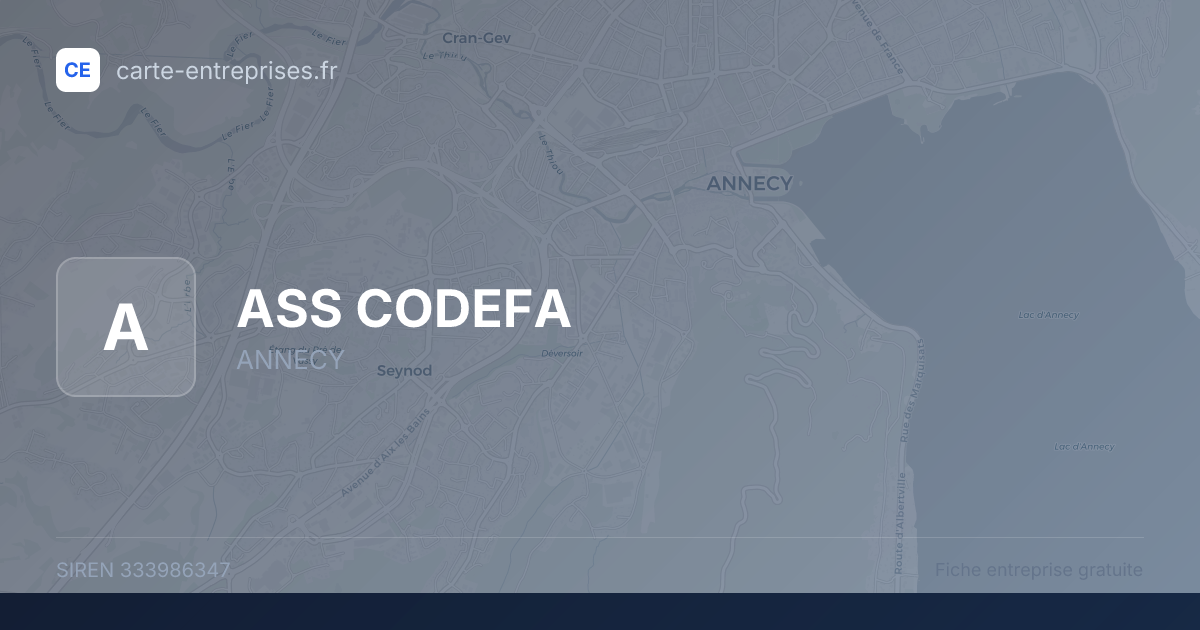 ASS CODEFA — 333986347 — fiche entreprise