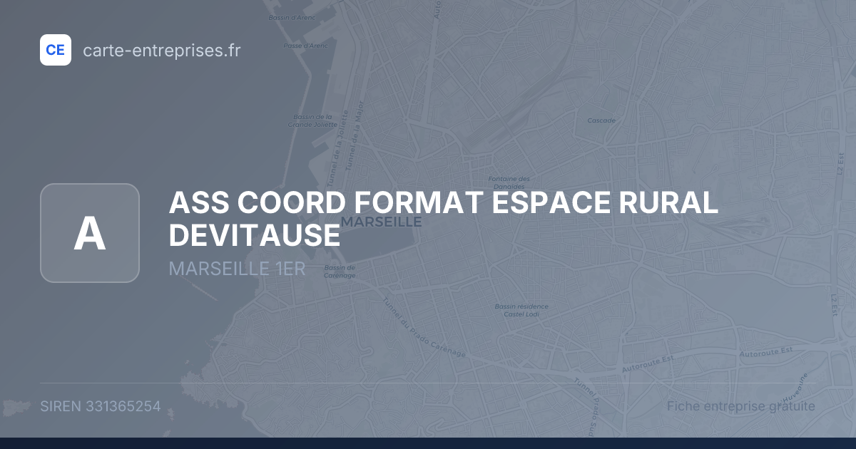 ASS COORD FORMAT ESPACE RURAL DEVITAUSE — 331365254 — fiche entreprise