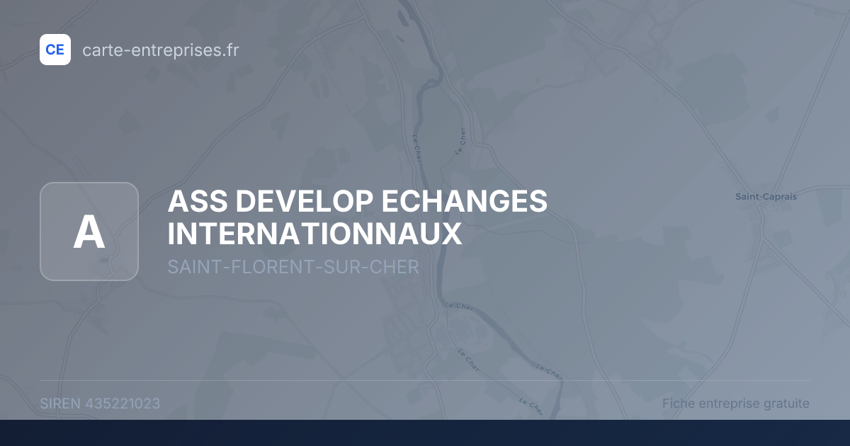 ASS DEVELOP ECHANGES INTERNATIONNAUX — 435221023 — fiche entreprise