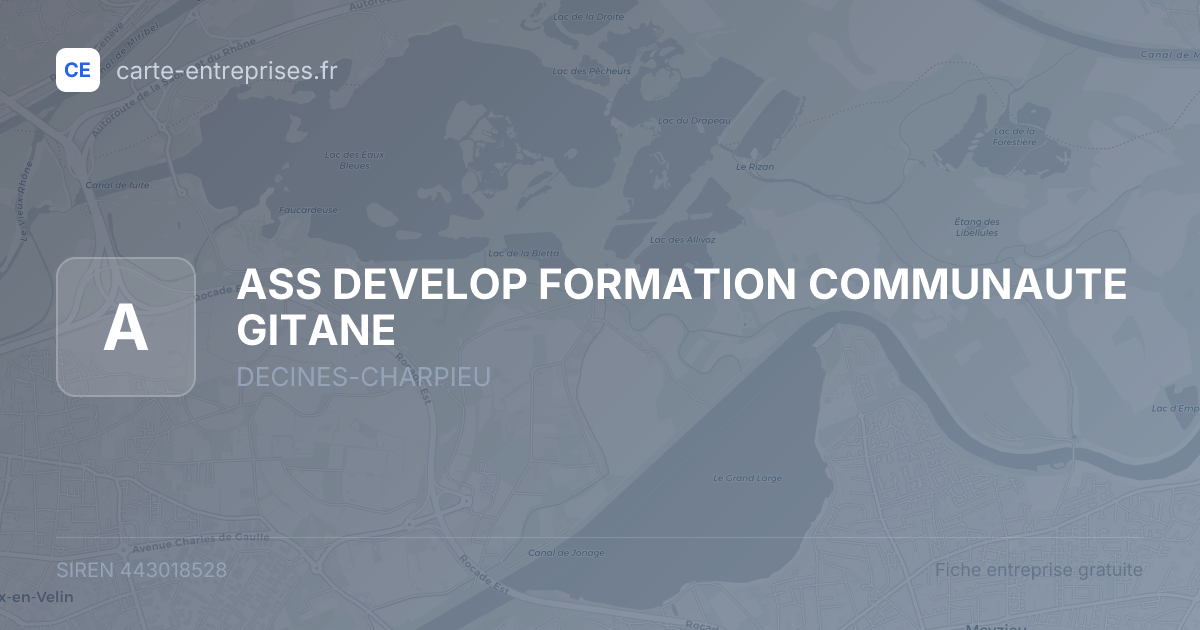 ASS DEVELOP FORMATION COMMUNAUTE GITANE — 443018528 — fiche entreprise