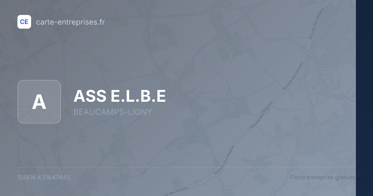 ASS E.L.B.E — 431647445 — fiche entreprise