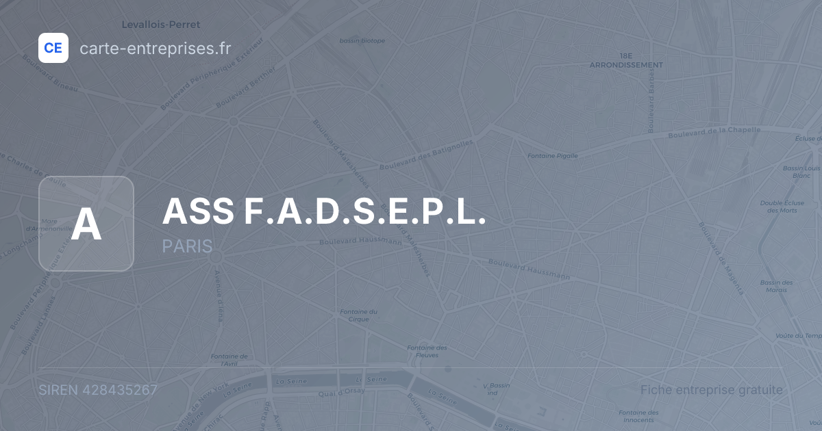 ASS  F.A.D.S.E.P.L. — 428435267 — fiche entreprise