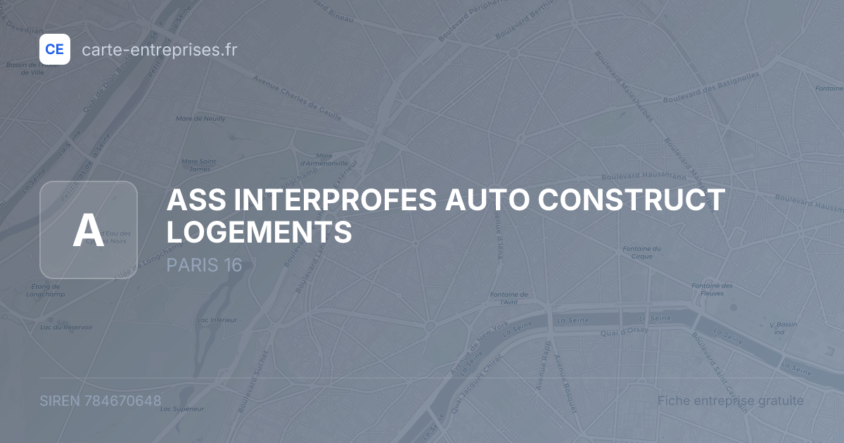 ASS INTERPROFES AUTO CONSTRUCT LOGEMENTS — 784670648 — fiche entreprise
