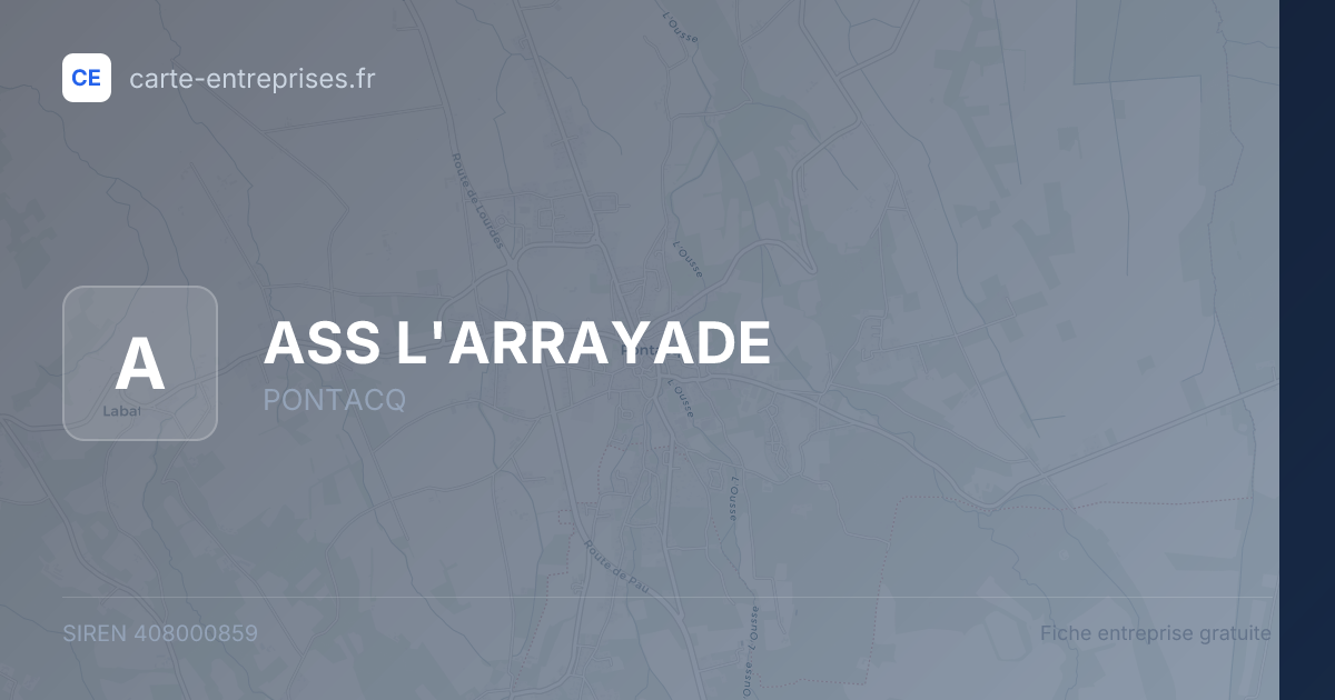ASS L'ARRAYADE — 408000859 — fiche entreprise