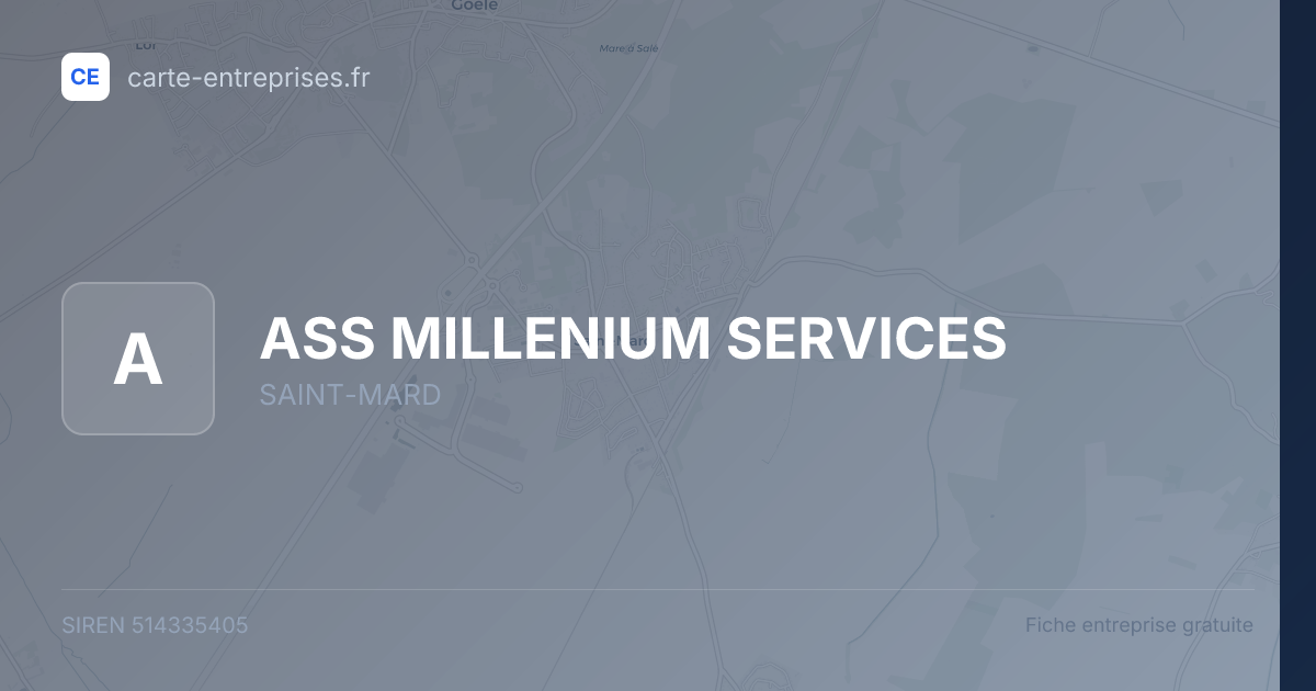 ASS MILLENIUM SERVICES — 514335405 — fiche entreprise