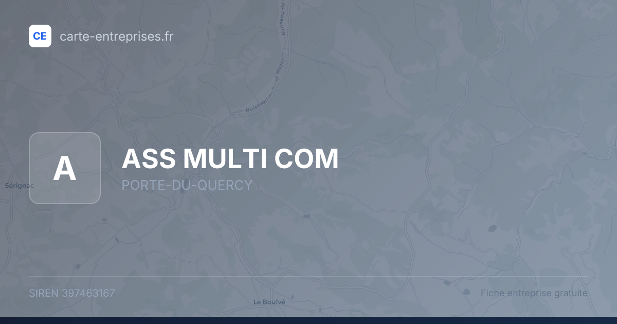 ASS MULTI COM — 397463167 — fiche entreprise