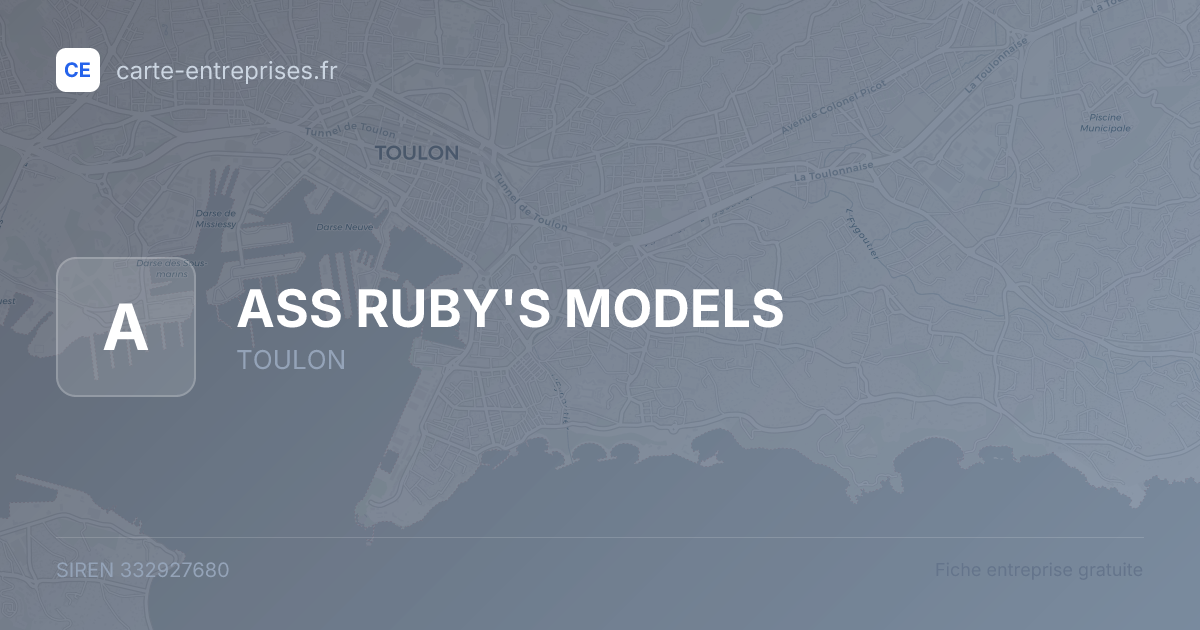 ASS RUBY'S MODELS — 332927680 — fiche entreprise