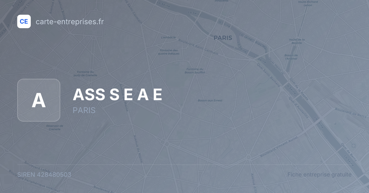 ASS  S E A E — 428480503 — fiche entreprise