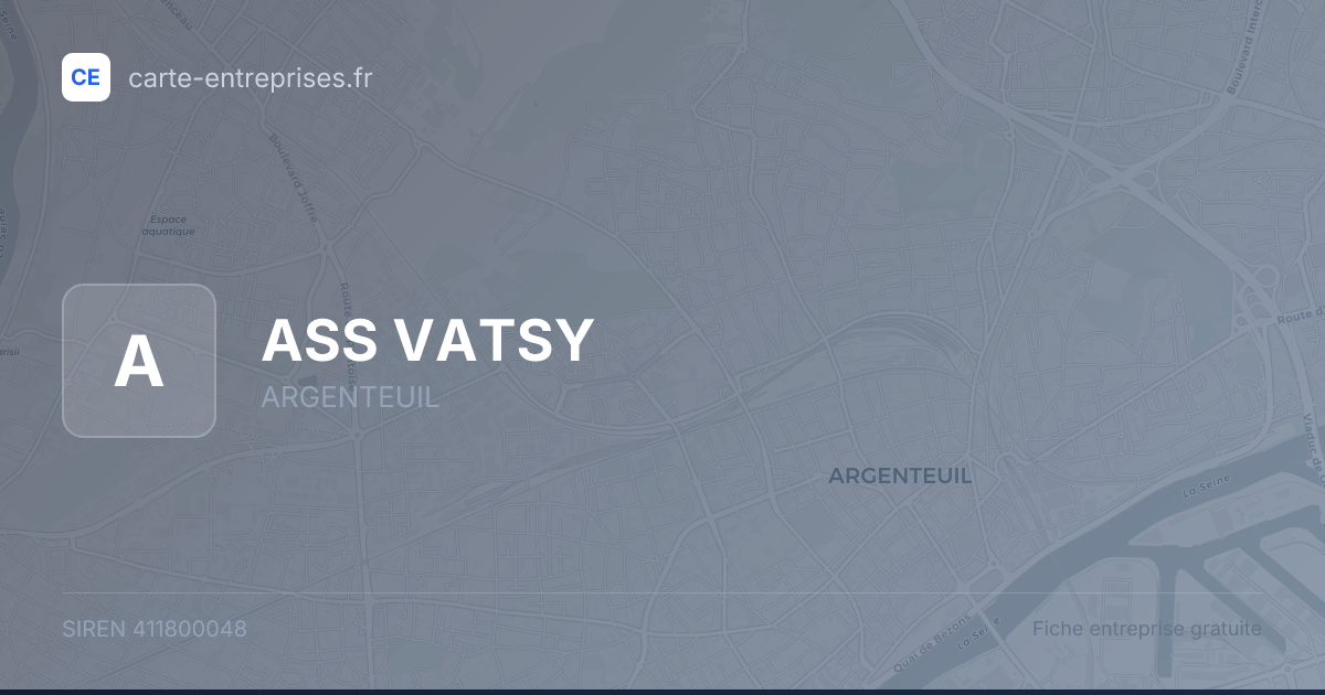 ASS VATSY — 411800048 — fiche entreprise