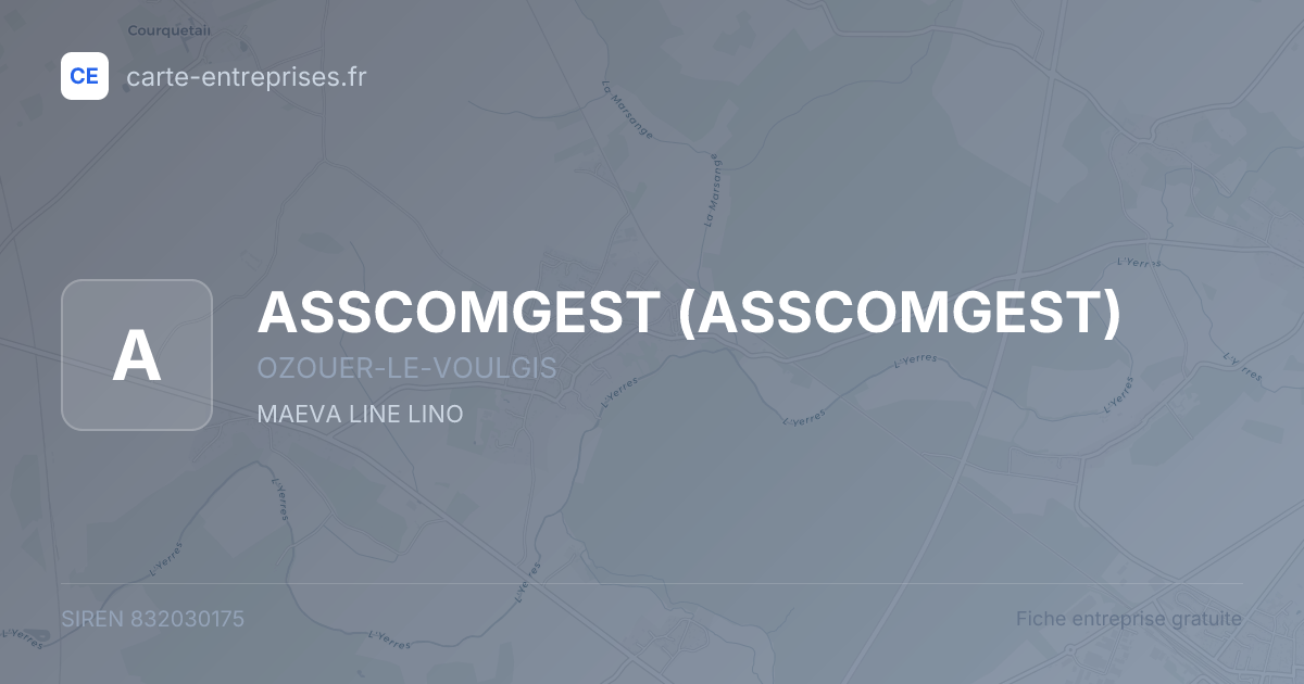 ASSCOMGEST — 832030175 — fiche entreprise