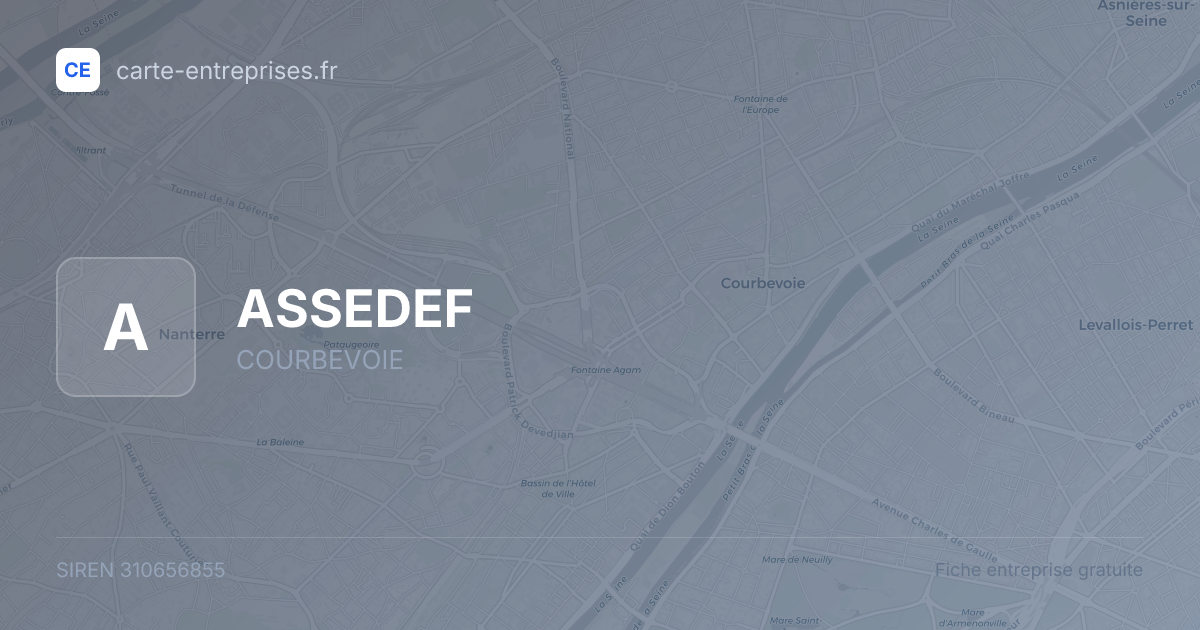 ASSEDEF — 310656855 — fiche entreprise