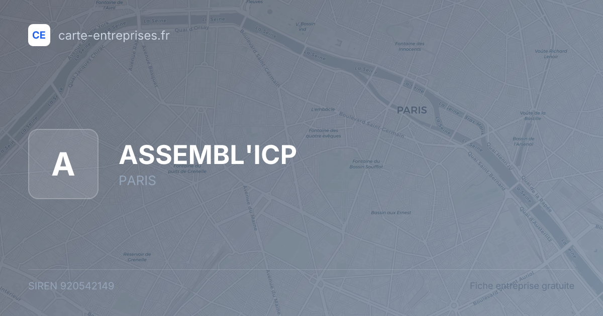 ASSEMBL'ICP — 920542149 — fiche entreprise