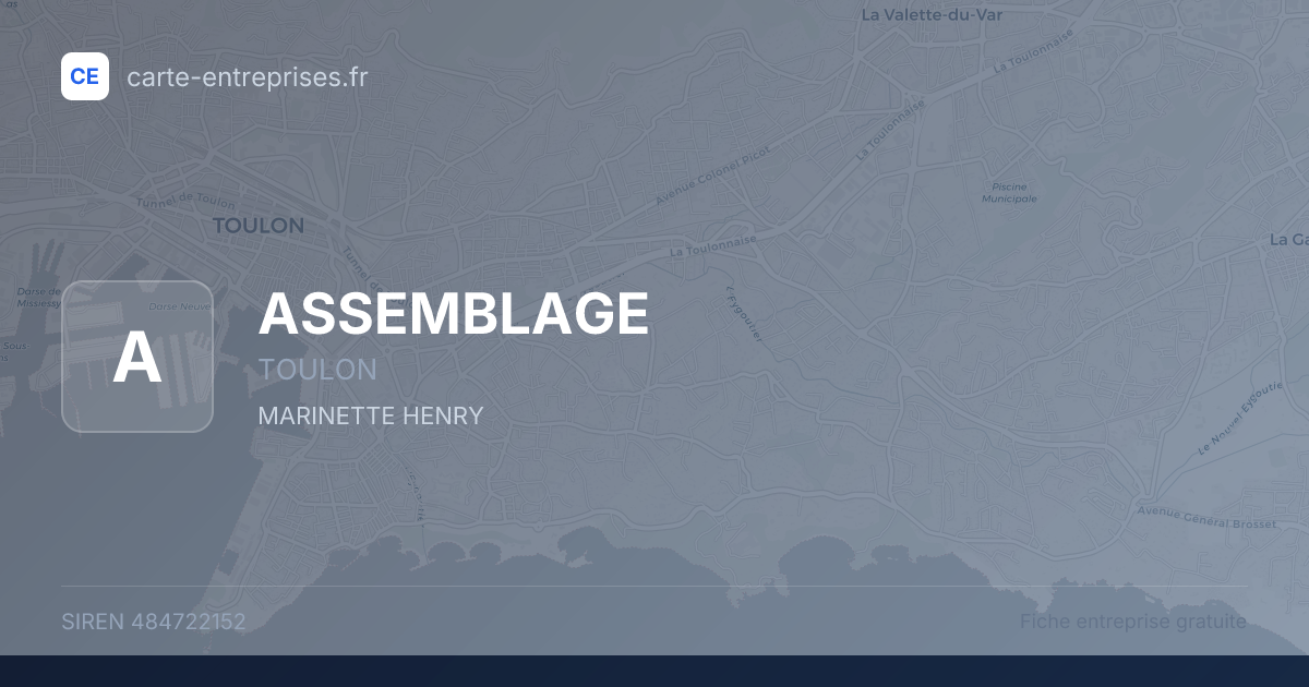 ASSEMBLAGE — 484722152 — fiche entreprise