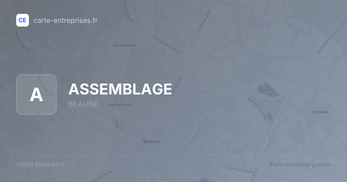 ASSEMBLAGE — 851684274 — fiche entreprise