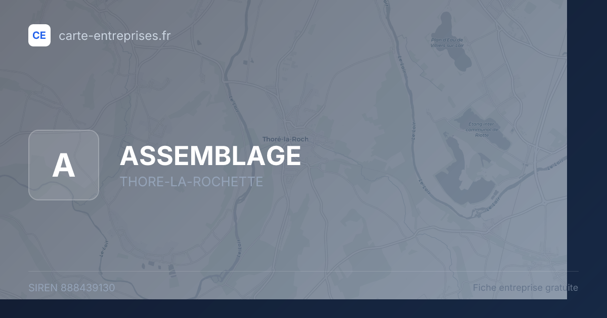 ASSEMBLAGE — 888439130 — fiche entreprise