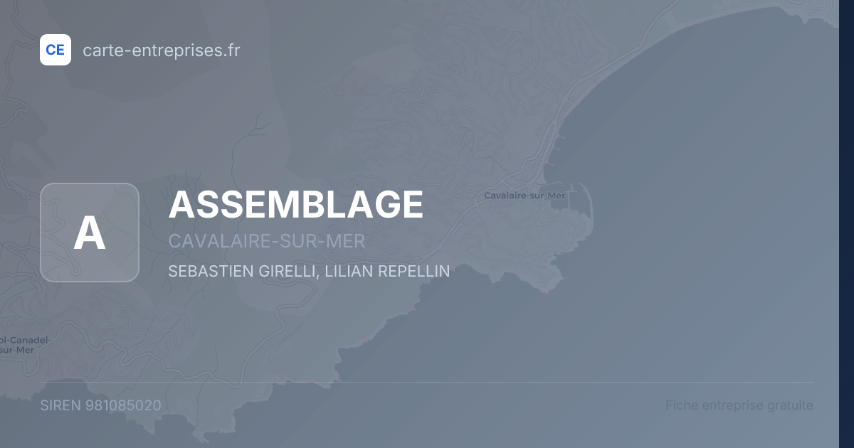 ASSEMBLAGE — 981085020 — fiche entreprise